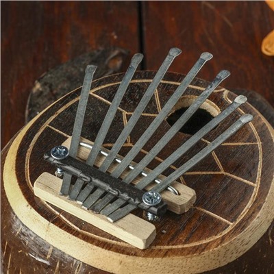 Сувенирный музыкальный инструмент Калимба «Черепаха» 23×18×7 см