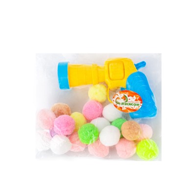 Игрушка-пистолет для кошек, 20 шариков