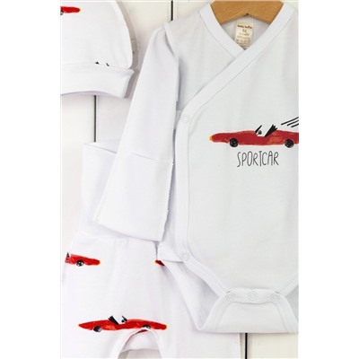 Комплект (Боди+Ползунки+Шапочка) BABY BOOM, 1029646