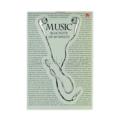 Блокнот А6 40 л. "Soundmania" 4 вида