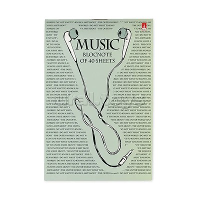 Блокнот А6 40 л. "Soundmania" 4 вида