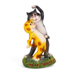 Садовая фигура из полистоуна «Кошки», 18×12×32 см