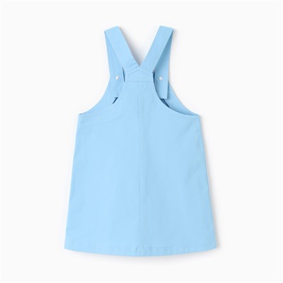 Сарафан джинсовый KAFTAN, размер 32 (110-116 см), голубой