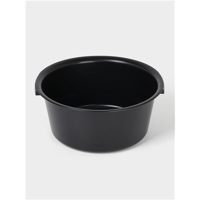 Таз круглый хозяйственный «Эконом», 12 л, d=38 см, h=16 см, пластик, МИКС