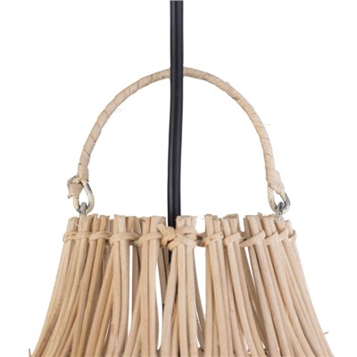 Светильник потолочный из ротанга «Диас», 1×120 Вт, Е27, 25×25×25 см