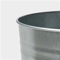 Вазон оцинкованный с ручками, 11 л, d=21 см, h=49 см, ГОСТ