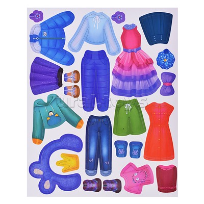 Игры на магнитах. Стильные штучки. Куколка Василиса