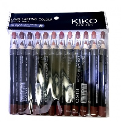 Косметический карандаш для губ KIKO Long Lasting Colour с точилкой (12 шт)