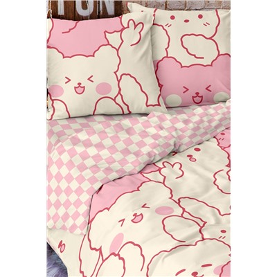 КПБ 1.5 перкаль Crazy Getup 70х70 рис. 16654-2/16400-4 Cuties sweet