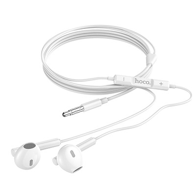 Проводные наушники с микрофоном вкладыши Hoco M64 Melodious Jack 3,5  (white)