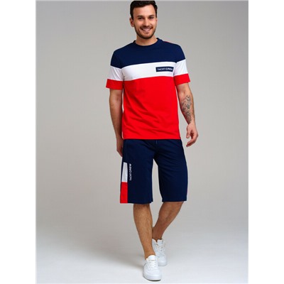 Комплект трикотажный для мужчин: фуфайка (футболка), шорты