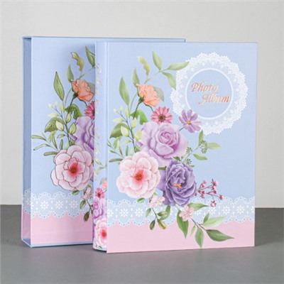 Фотоальбом 200 фото 10х15 Цветы / MX2-409 /уп 36/