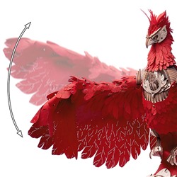 Модель Ночник "Огненный феникс"