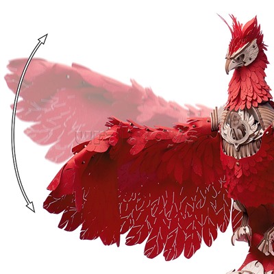 Модель Ночник "Огненный феникс"