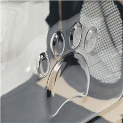 Переноска для животных, 42×32×28 см, прозрачная, бежевая