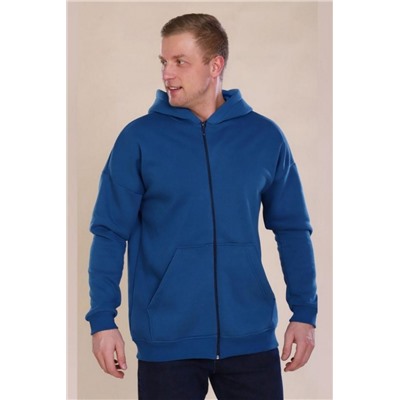 Толстовка 889 с начёсом Zipper (Индиго)