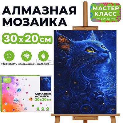 Мозаика алмазная "Кошечка" 20*30см.
