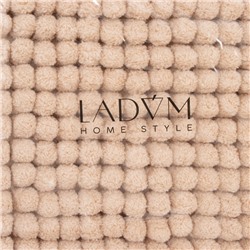Коврик для дома LaDо́m, букли, 38×60 см, бежевый