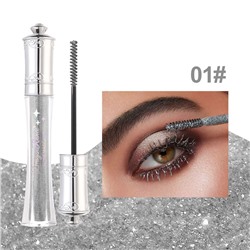 Тушь для ресниц с блестками Dragon Ranee, Цвет 01 Серебро