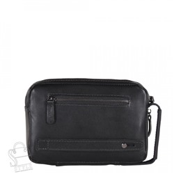 Клатч мужской кожаный 4038-1TR black Tough Ruder
