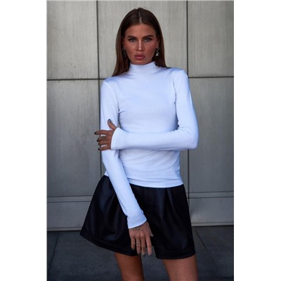 Водолазка полупрозрачная женская (Белая)