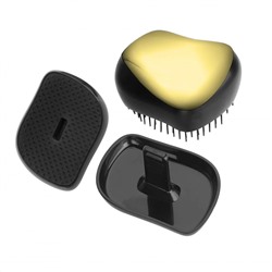 Nail Art Расчёска компактная металлик, золотой 12761