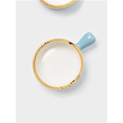 Кокотницы Magistro «Церера», набор 2 шт., 100 мл, d=7.5 см, фарфор, голубые