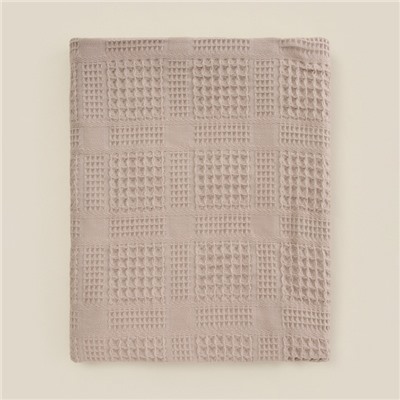 Полотенце вафельное SL HOME: Chess «Саббиа», 90×150 см, хлопок 100%, коричневое