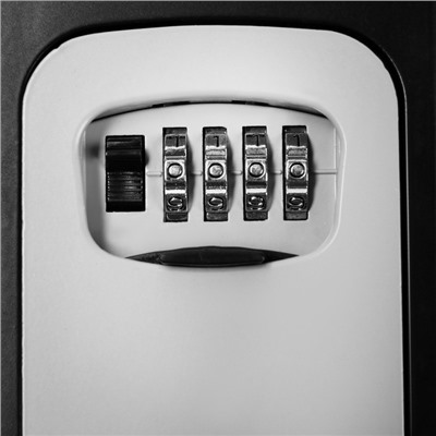 Сейф-ключница кодовая, металлическая, усиленная, серый