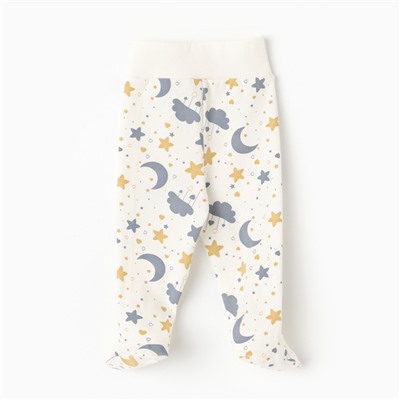 Ползунки детские «Звёздочки», рост 80 см, белые