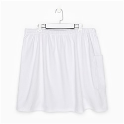 Полотенце - килт махровое с карманом банное «Экономь и Я», 50×150 см, хлопок 100%, белое