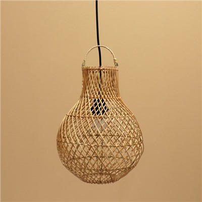 Светильник потолочный из ротанга «Рони», 1×120 Вт, Е27, 32×32×43 см