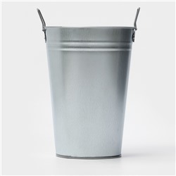 Вазон оцинкованный с ручками, 7 л, d=21 см, h=29 см, ГОСТ