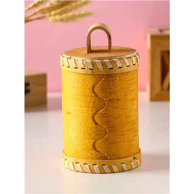 Туес «Лесной Медведь», банка для хранений, береста