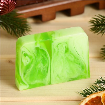 Мыло СПА - уход для бани и сауны «С Новым годом» мята, Банная Забава 80 г