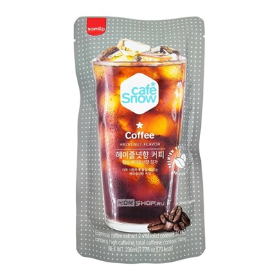 Напиток б/а «Кофе со вкусом фундука» Coffee Hazelnut Flavor Samlip, Корея, 230 мл