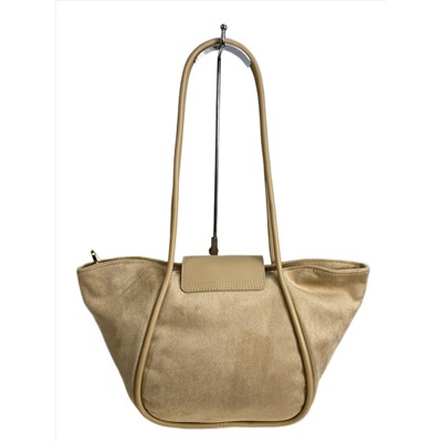 Женская сумка из искусственной замши, цвет бежевый