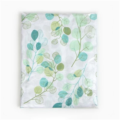 Пододеяльник 1.5-спальный «Экономь и Я. Эвкалипт», 147×210 см, зелёный, бязь