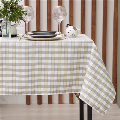 Скатерть «Этель», жёлтая, 140×180 см, 100% п/э