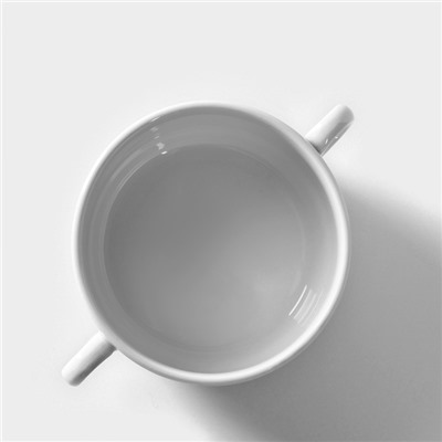 Бульонница Добрушский завод «Уют», 300 мл, фарфор, белая