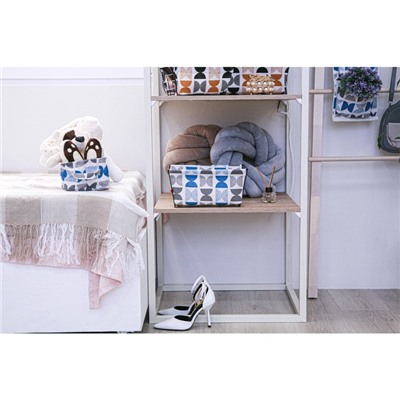 Корзинка для хранения с ручками Доляна «Песок», 23.5×17×12 см, цвет голубой