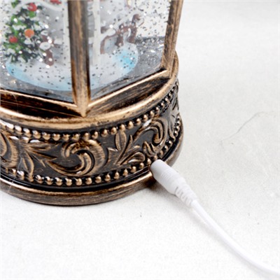 Светильник Новогодний светодиодный 12x11x26 см Снеговик / NG206-10 /уп 12/ музыкальный