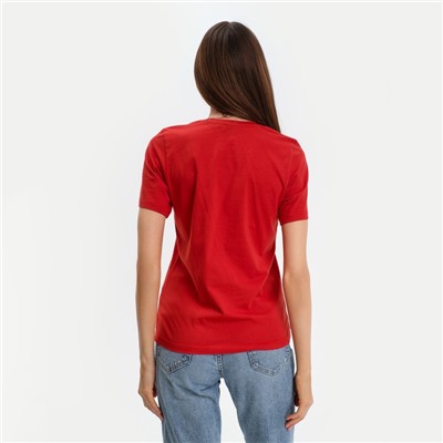 Футболка женская KAFTAN «Провокация», красная, размер 40-42