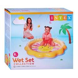 Надувной бассейн с брызгами «Солнышко» 104*104*13см, от 2-х лет, 56126NP, INTEX