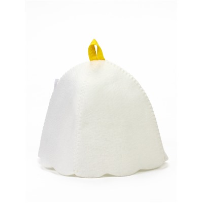 Шапка для бани и сауны «Лера», полиэстер, детская, белая