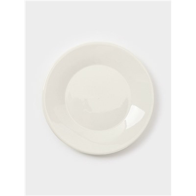 Тарелки десертные Доляна White Label, набор 4 шт., d=15 см, фарфор, белые