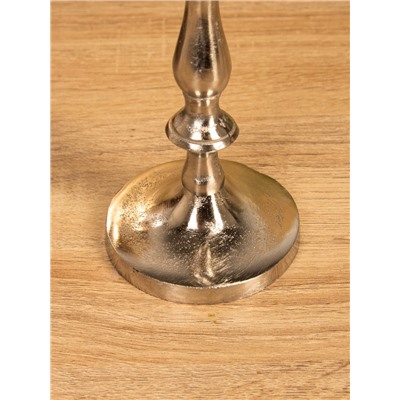 Подсвечник «Зима», 8.5×8.5×21 см, алюминий, серебристый