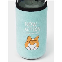 Бутылка для воды Action, 300 мл, h=17 см, в чехле, рисунок МИКС