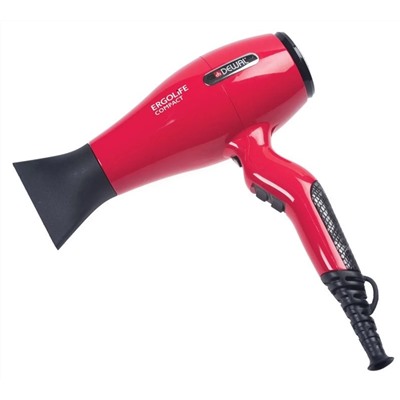 Dewal Профессиональный фен для волос / ErgoLife Compact 03-002 Red, красный, 2000 Вт 3666