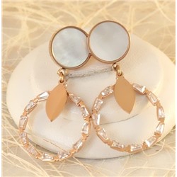 Серьги-гвоздики позолота  H01-13544р